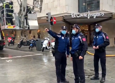 Incendio en El Corte Inglés de Serrano