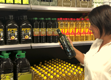 Lineal de aceites de Mercadona