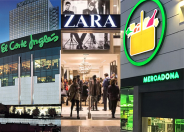El Corte Ingles, Zara y Mercadona, en auge