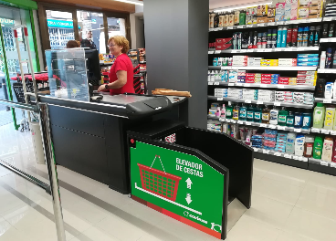 Caja de la nueva tienda de Covirán