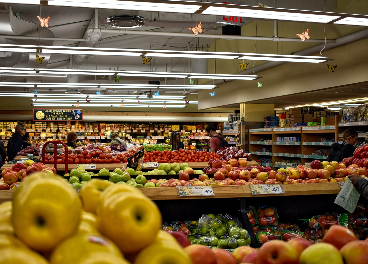 Interior de supermercado