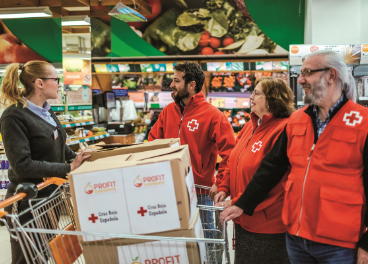 Donativo de alimentos en Consum