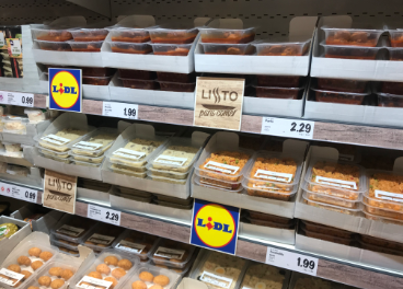 Sección de Listo para comer de Lidl