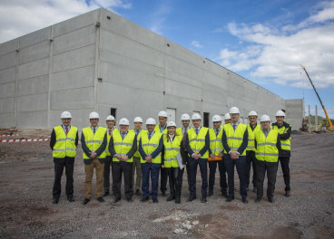 Visita a las obras del almacén de Lupa