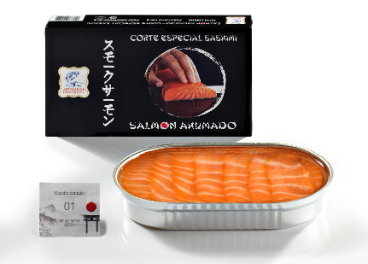 Salmón sashimi de Ahumados Domínguez 