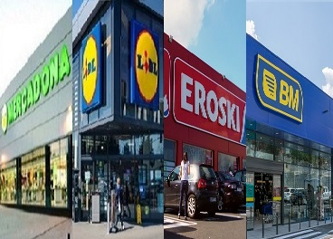Mercadona, Lidl, Eroski y Uvesco, en el País Vaco