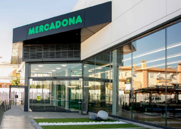 Fachada de supermercado Mercadona