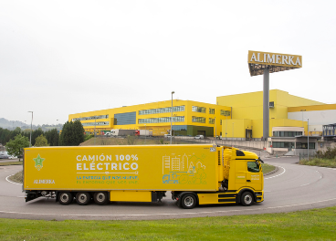 Camión eléctrico de Alimerka