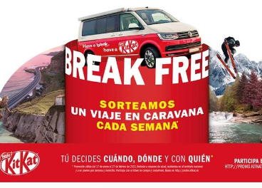 Cartel promocional de Kit Kat