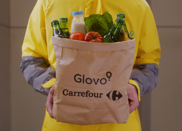 Repartidor de Carrefour y Glovo