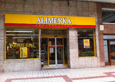 Supermercado de Alimerka en Gijón (Asturias)