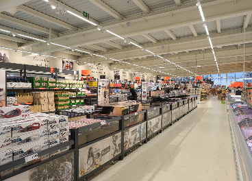 Interior de la tienda de Lidl