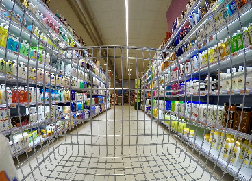 Carrito en el supermercado