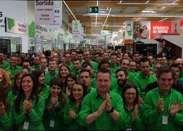 Empleados de una tienda de Leroy Merlin