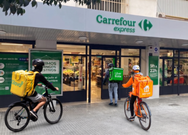 Entrega a domicilio ultrarrápida de Carrefour