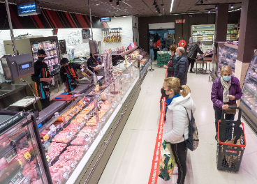 Interior de tienda Eroski