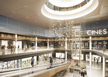 Interior del centro comercial As Termas