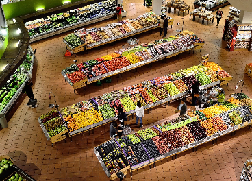 Interior de un supermercado