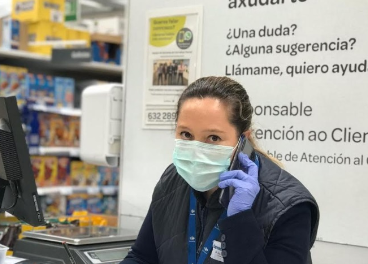 Trabajadora de Carrefour