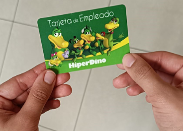 Tarjeta de empleado de HiperDino