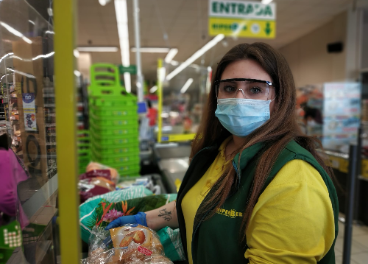 Trabajadora de Hiperber 
