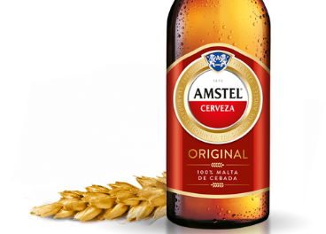 Botellín de Amstel, marca de Heineken