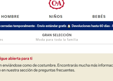 Tienda online C&A