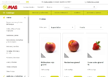 Tienda online de Supermercados MAS