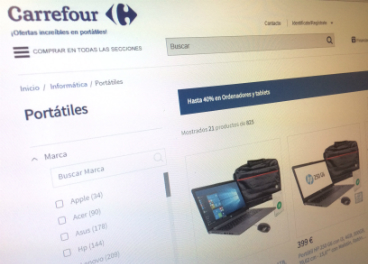 Carrefour y PCComponentes, líderes en precio