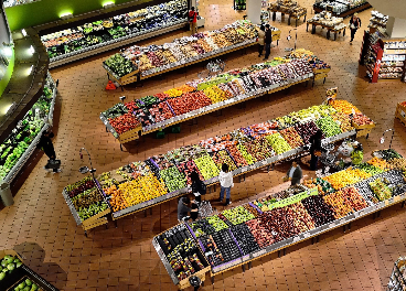 Interior de supermercado