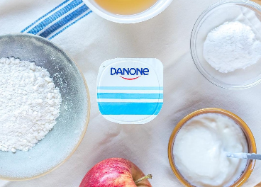 Danone crece a doble dígito