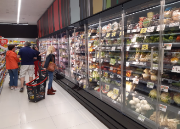 Interior de tienda Eroski
