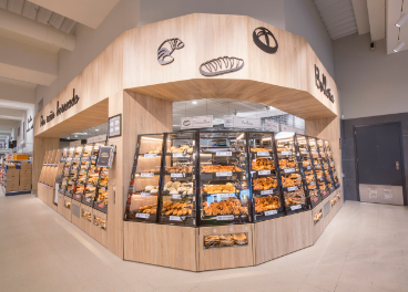 Sección de pan de Lidl