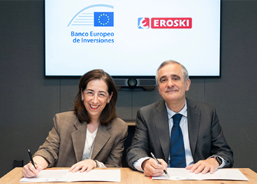 Pilar Solano (BEI)  y Josu Mugarra (Eroski)