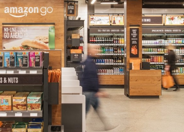 Interior de una tienda de Amazon Go