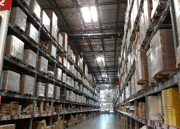 Interior de un almacén