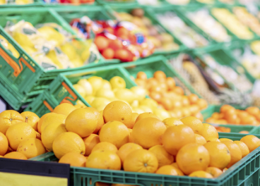Sección de naranjas en Mercadona