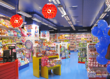 Interior de tienda Juguettos