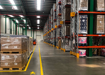 Interior de la nueva plataforma de ID Logistics