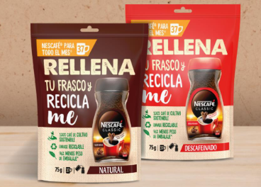 Nestlé y envase reciclable de Nescafé Classic