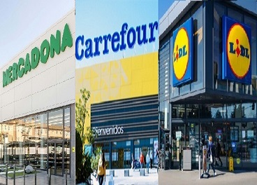 Mercadona, Carrefour, Lidl, regionales