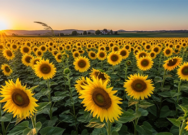 Campo de girasoles, Pipas USA