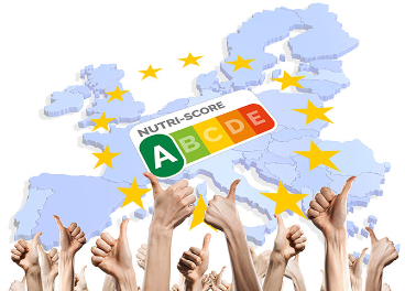 Cartel en apoyo a Nutriscore