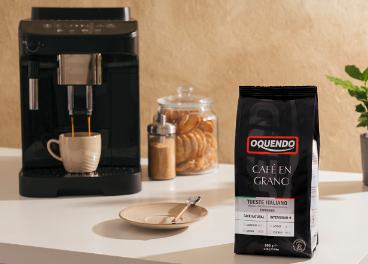Oquendo y su café en grano Espresso italiano