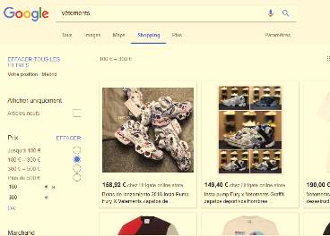 Google Shopping, en Francia