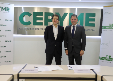 Firma del acuerdo entre Ecoembes y Cepyme