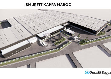 Infografía de la fábrica marroquí de Smurfit Kappa
