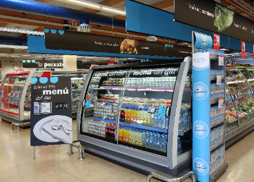 Interior de tienda Caprabo