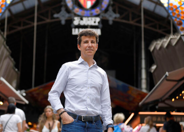 Jordi Mas en La Boqueria