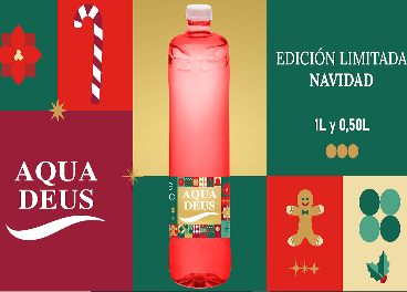 Aquadeus lanza botella de agua de Navidad